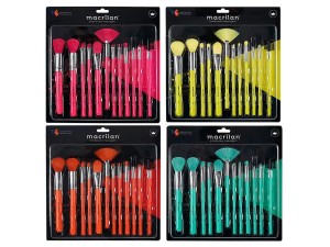 KIT PINCEL MACRILAN LINHA NEON EN001 12UND