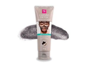 MÁSCARA COM AÇUCAR ESFOLIANTE CARVÃO DETOX RUBY KISS 75G